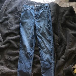 Super denim high rise jeans